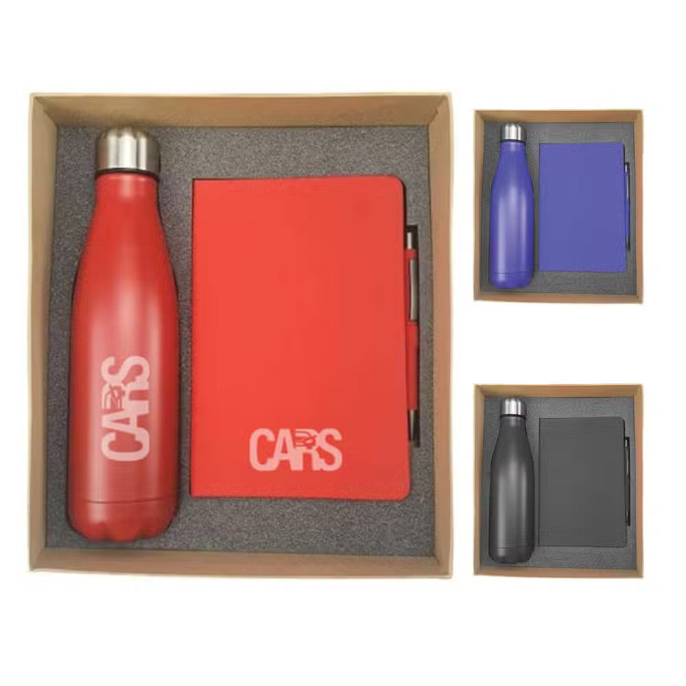 Promotional Notebook & Bottle Gift Set