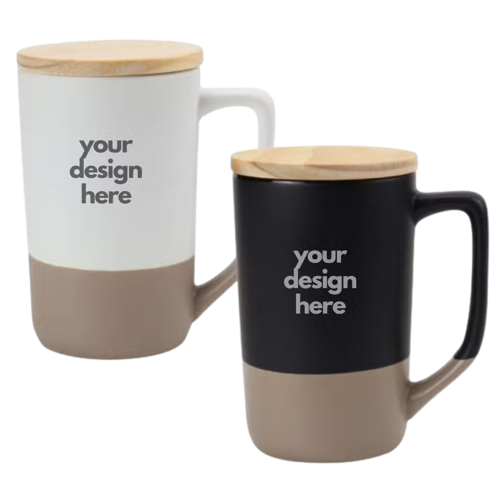 Ceramic Mug with Clay Bottom