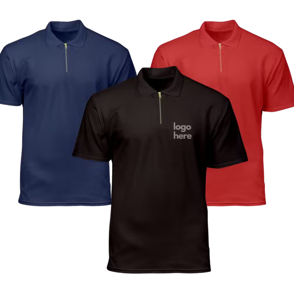 Zipper Polo Shirt