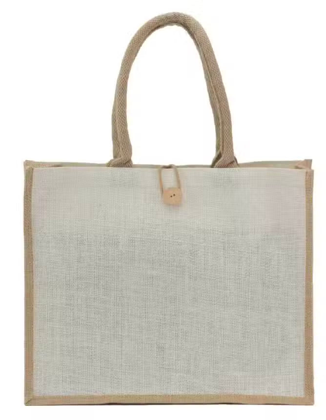 Canvas Jute Bag with Button