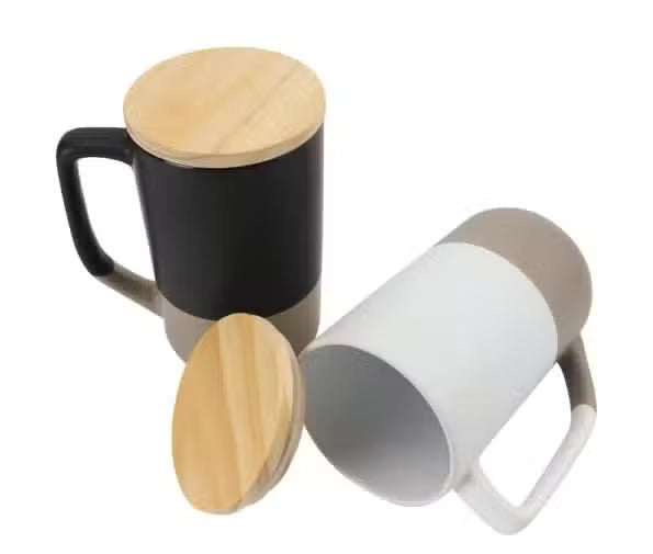 Ceramic Mug with Clay Bottom