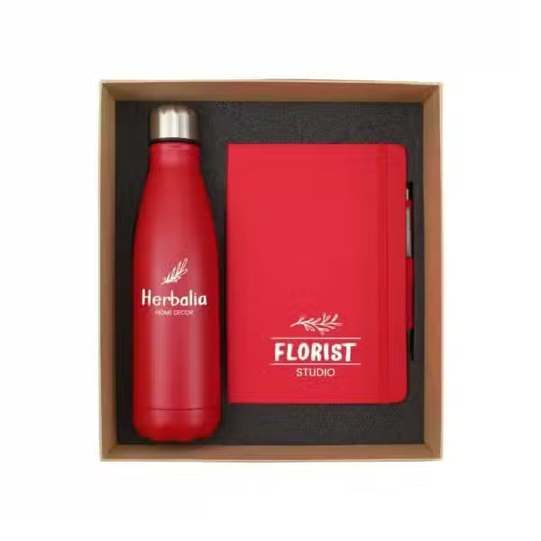 Promotional Notebook & Bottle Gift Set