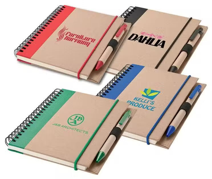 Recycled A5 Notebook with Pen