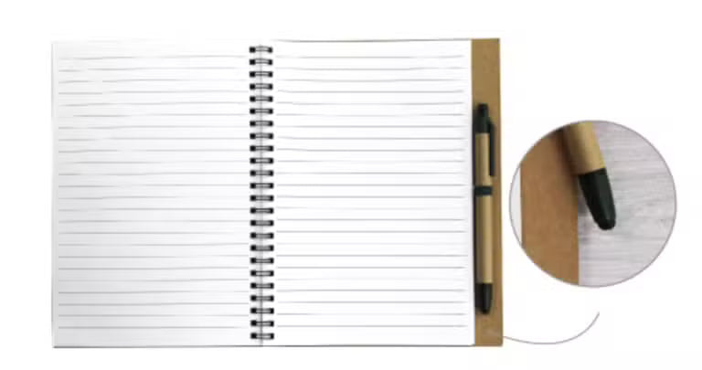 Recycled A5 Notebook with Pen