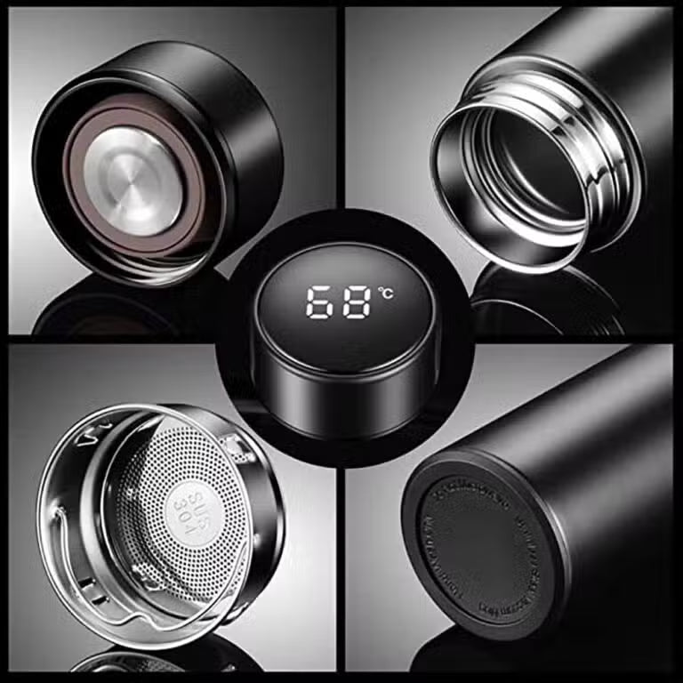 Smart Insulated Bottle with Temperature LED