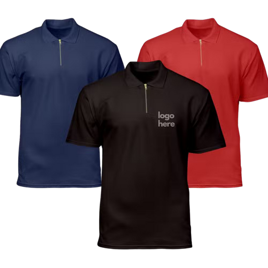Zipper Polo Shirt