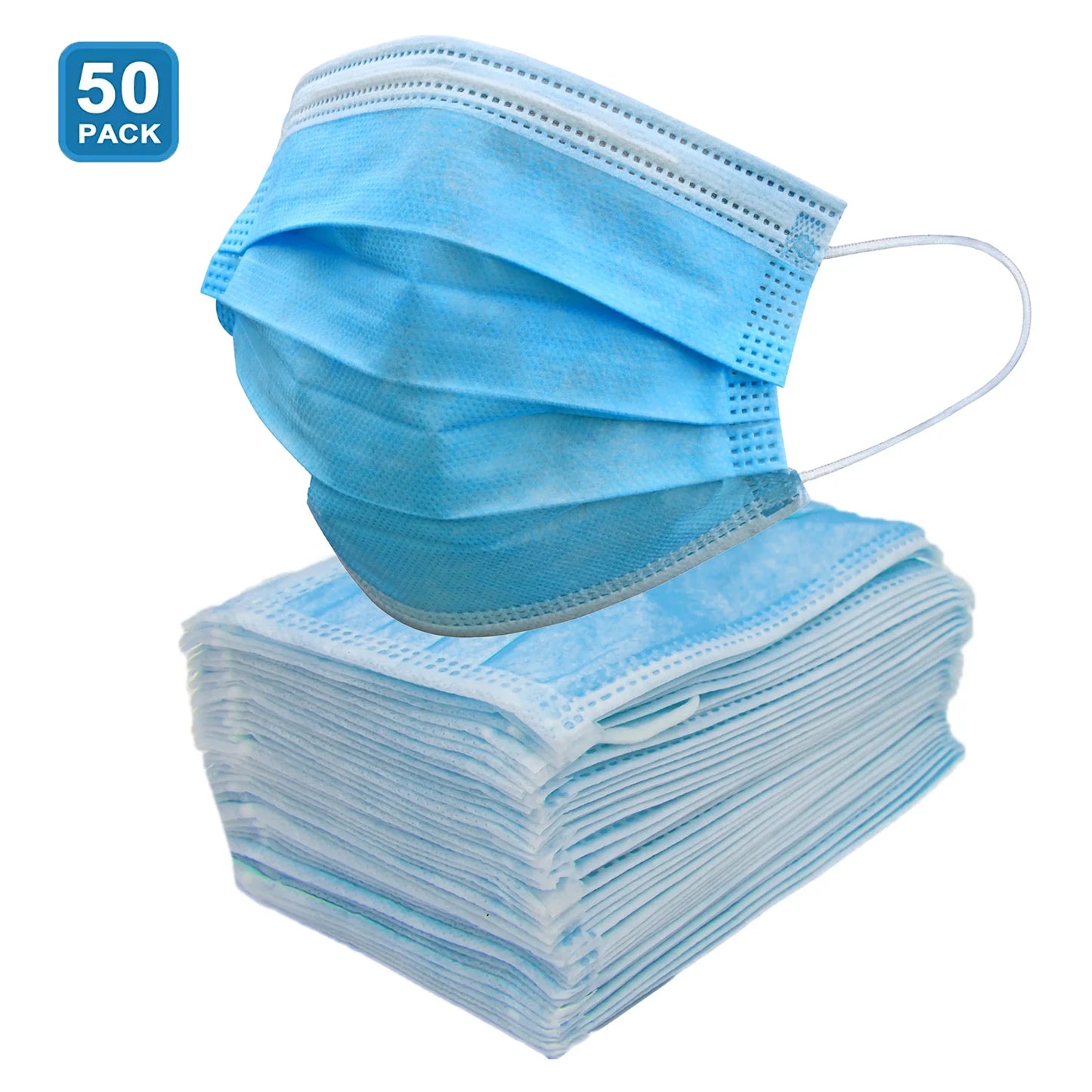 50 Pieces*20 Packets Face Mask 3 Ply