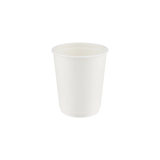 8 Oz White Double Wall Paper Cups