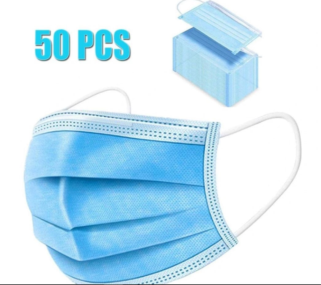 50 Pieces*20 Packets Face Mask 3 Ply